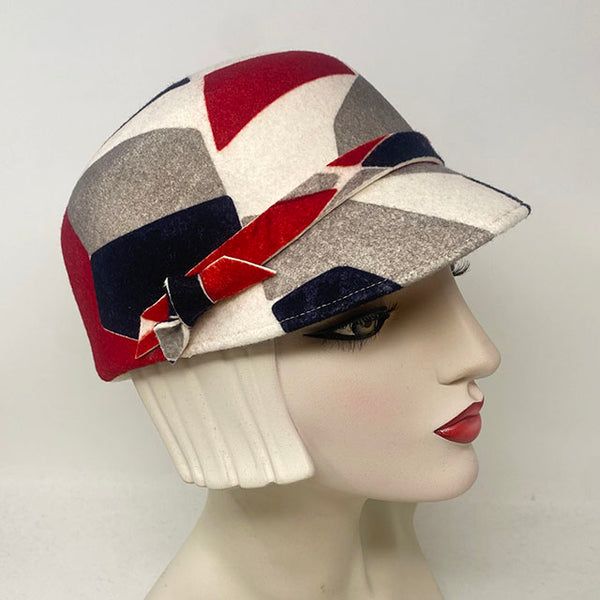 Barrow cap in patchwork