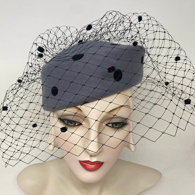 Classic pillbox with Grey Dot