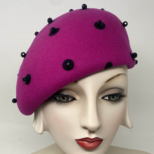 Cynthia in Fuschia Polka dots