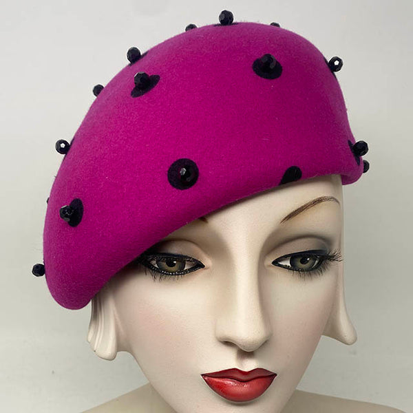 Cynthia in Fuschia Polka dots