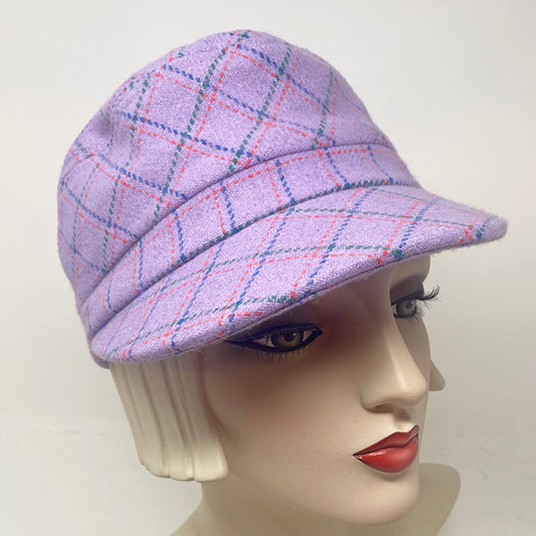 Enfield 24 in lilac wool plaid