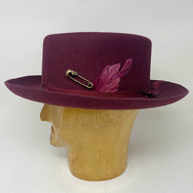 The Poet in Deep Burgundy