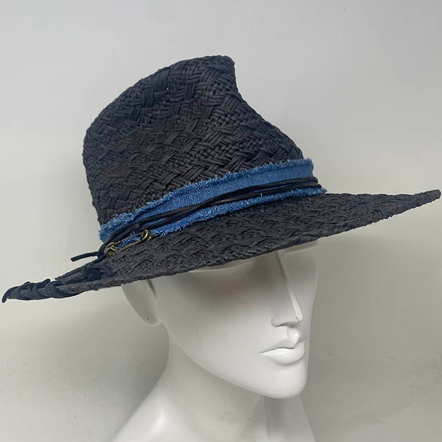 Rosie in Dark Woven Straw