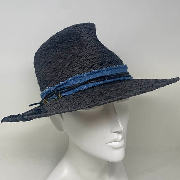 Rosie in Dark Woven Straw
