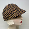 Swan Cap in glen check printed wool