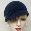 Swan cap in midnight leopard
