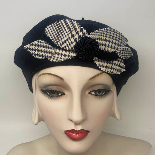 Black with Houndstooth