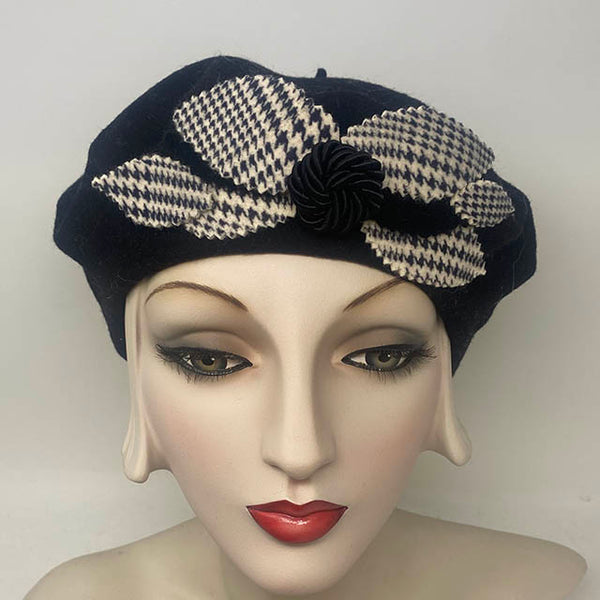 Black with Houndstooth