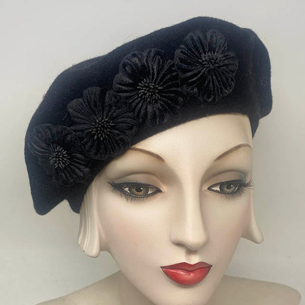 Black on Black Beret