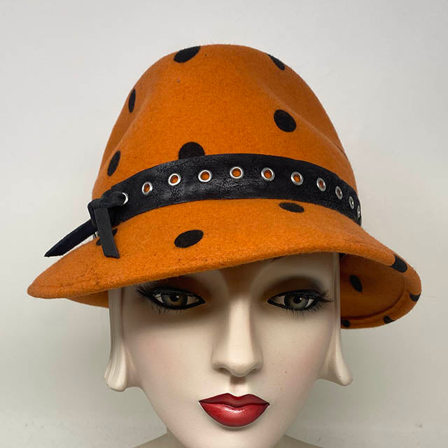 Dex in orange polkadot