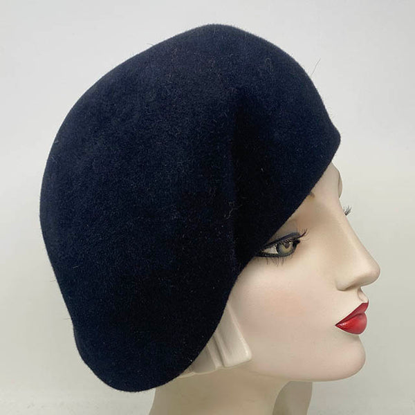 Heather beret in Black