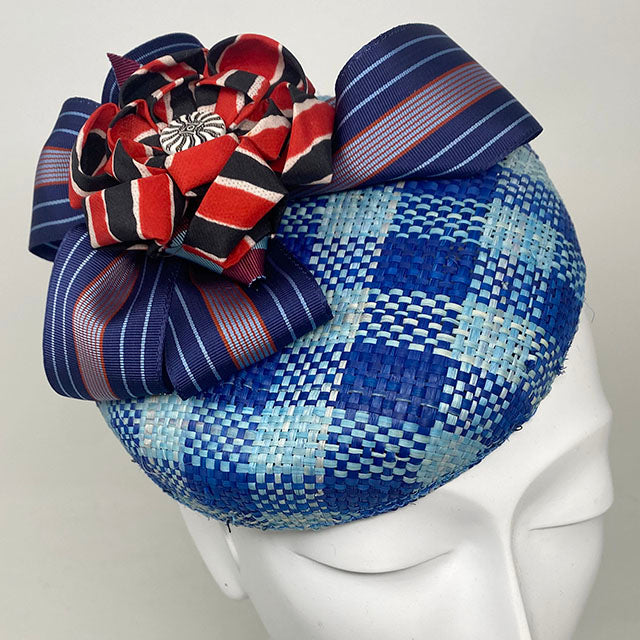 Saucy beret in plaid