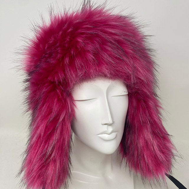 Trapper in Fuschia Faux