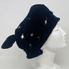 Tyed Beret in Black