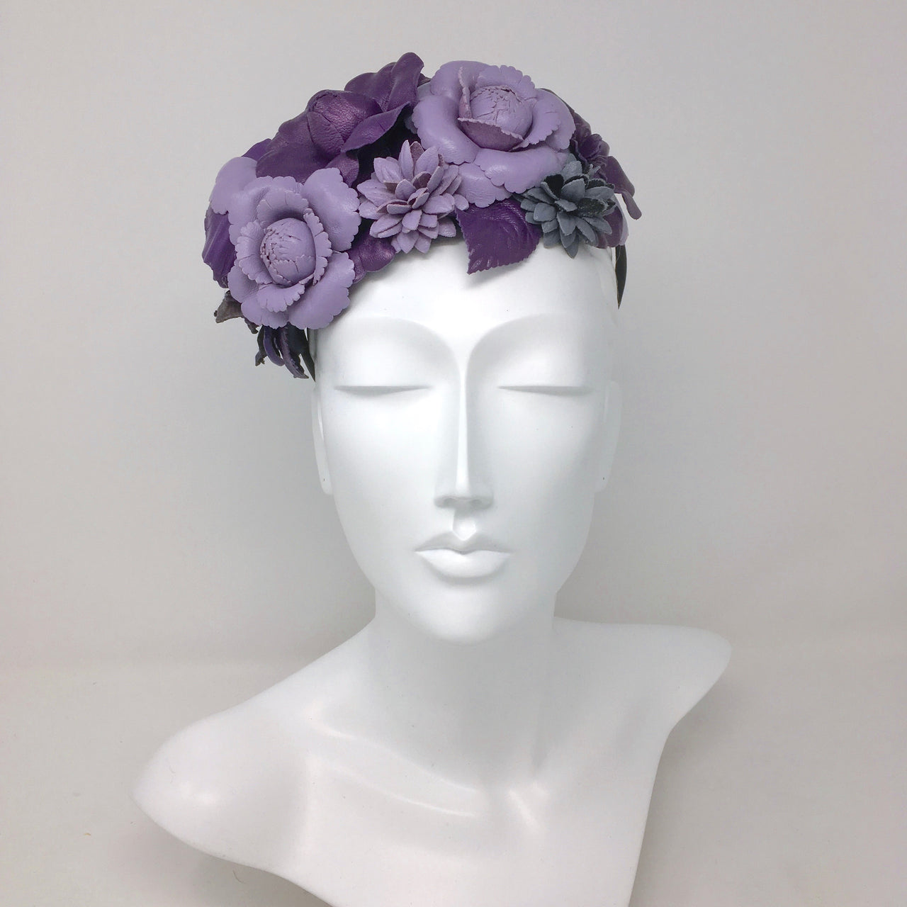 Leather Floral Crown