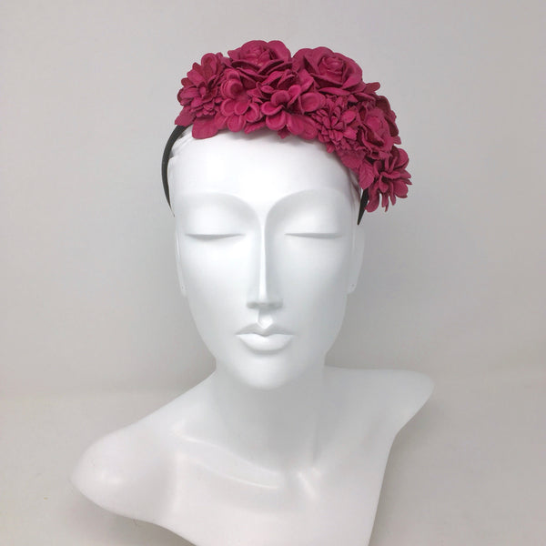 Leather Floral Crown
